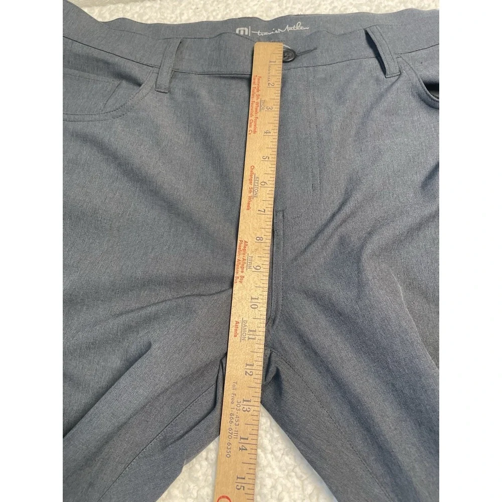 Travis Mathew Pants Men (Fit 38x32) Grey Golf Performance Stretch Lightweight